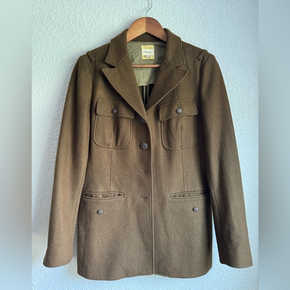 Fossil vintage green military jacket size M - Picture 2 of 8